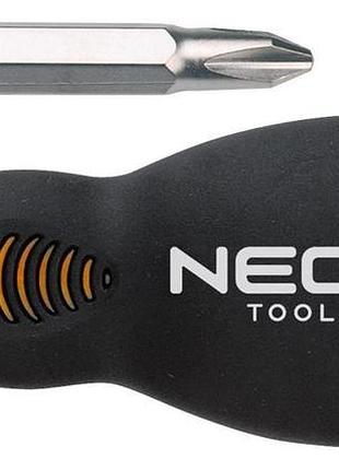 Универсальная отвертка neo tools 04-201 шлиц-крест 6.0xph2х38мм/crv/slotted/phillips