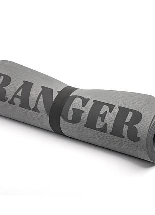 Каремат ranger eva (200x60 см) серый с логотипом (модель ra8902l)