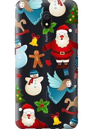 Чехол 2d пластиковый на телефон xiaomi redmi 8a новогодний 1 "4614t-1794-58250"