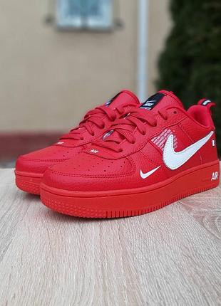 N1ke air force 1 lv8 красные