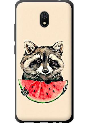 Чехол tpu на телефон xiaomi redmi 8a енотик с арбузом "4605b-1794-58250"