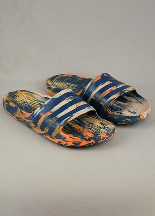 Adidas duramo slide / crocs шльопанці сланці крокси тапки чоловічі мармурові взуття літнє 42-43 р/27-28 см crocs nike victori offcourt jordan puma