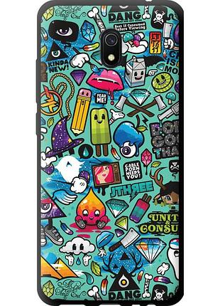 Чехол tpu на телефон xiaomi redmi 8a стикер бомбинг 1 "693b-1794-58250"