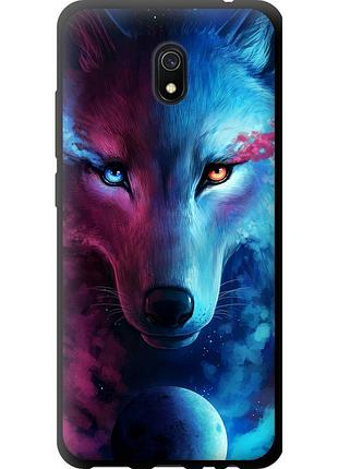 Чехол tpu на телефон xiaomi redmi 8a арт-волк "3999b-1794-58250"