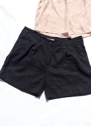 Чёрные шорты с карманами лиоцелл h&m