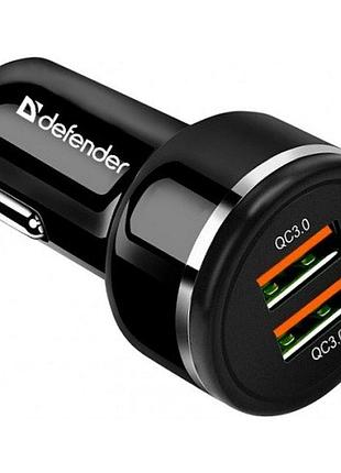 Автомобильное зарядное устройство для defender uca-80 83832 2хusb 3а qc3.0 36w