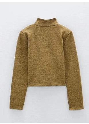 Гольф горчичный zara, джемпер