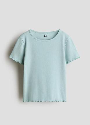 Футболка h&amp;m в рубчик для девочек