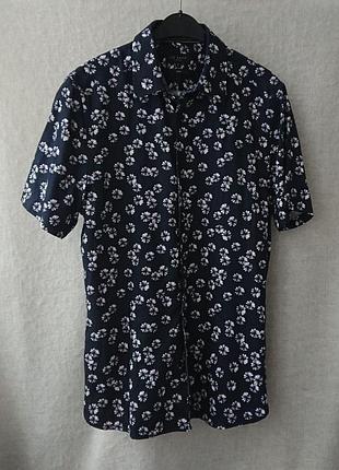 Стильная приталенная мужская рубашка ted baker