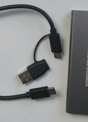 Швидкісний ssd кейс m.2 nvme | алюміній | usb-c 10gbps