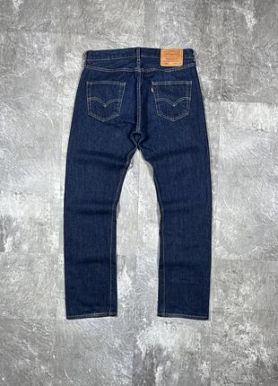 Джинси levi's 501 original w30 l30 левайс левіс чоловічі темно-сині денім штани levi strauss & co denim jeans premium класичні прямі оригінал ідеальні