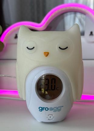 Groegg orla the owl — стильный термометр-ночник для детской комнаты 2