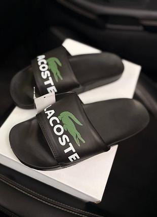 Чоловічі шльопанці lacoste 🖤