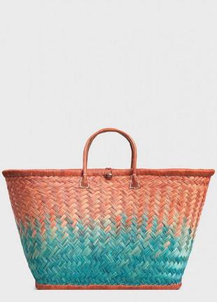 Сумка пляжна le comptoir de la plage aravola mm_bicolor_418 великий плетений натуральний кошик для пляжу