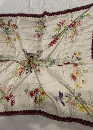 Шарф, платок, хустка hermes "fleurs et galons" 1961 року, створена художницею мадам ла торр.