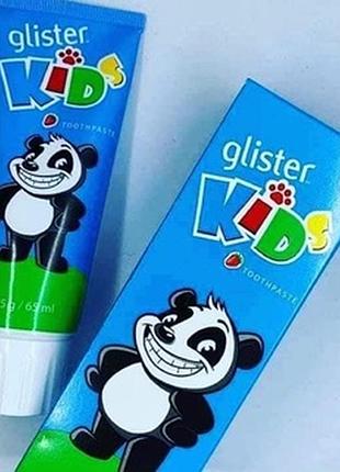 Детская зубная детская зубная паста амвей глистер кидс amway glister kids с фтором, клубничный вкус, 65 мл