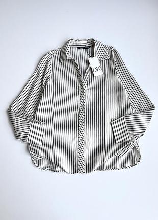 Блуза zara в смужку