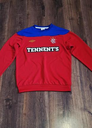 Мужская уникальная кофта свитшот jersey glasgow rangers от umbro сезона 2011-2012 лет оригинал