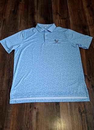Мужская уникальная спортивная футболка поло peter millar оригинал