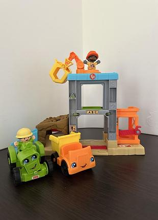 Ігровий набір fisher-price little people load up construction site