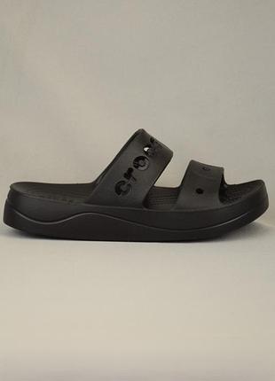 Crocs baya platform sandal шльопанці сланці крокси жіночі чорні платформа оригінал w8/38-39 р/24-25 см birkenstock adidas hunter skechers