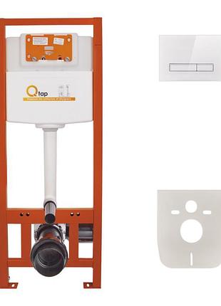 Набор инсталляция 4 в 1 qtap nest st с линейной панелью смыва qt0133m425v1105gw