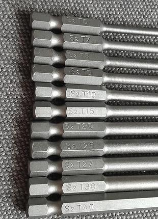 Набір магнітних біт torx 11 шт 75 мм 4