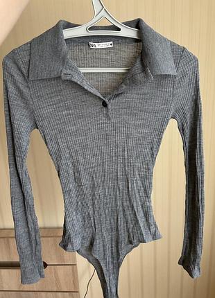 Боді сіре zara