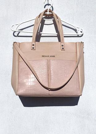 Світло рожева сумка під michael kors