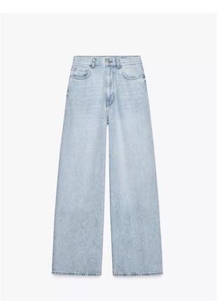 Стильні прямі джинси zara wide leg
