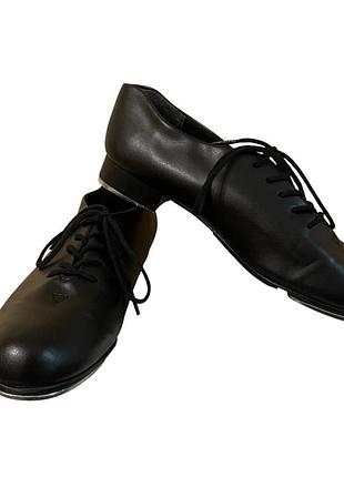 Пара чорних шкіряних туфель для степу, 38/24см, модель capezio tele tone jr.