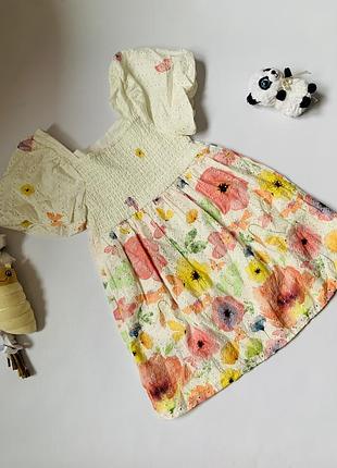 Нова розкішна сукня primark 4-5 років розкішна сукня з прошвою та квітами 🌸
