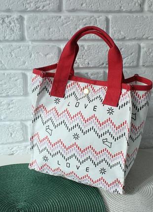 Radley хорошенькая сумка мини шоппер. коттон.