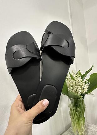 Шкіряні шльопки mango, 38,39