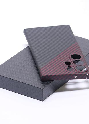 Карбоновый чехол для samsung galaxy s23 ultra — ультратонкий и ультра легкий чехол из ytf-carbon