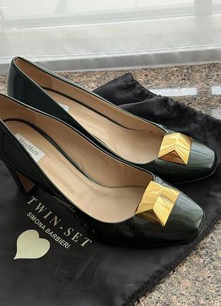 Туфлі maxmara темно-смарагдовий колір