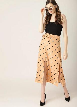 Міді спідниця в горох mango