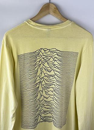 Мужской лимонный лонгслив h&amp;m joy division 6