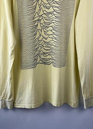 Мужской лимонный лонгслив h&amp;m joy division 7