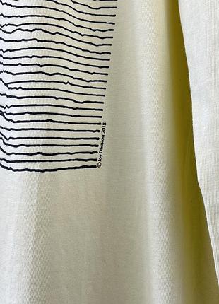 Мужской лимонный лонгслив h&amp;m joy division 8