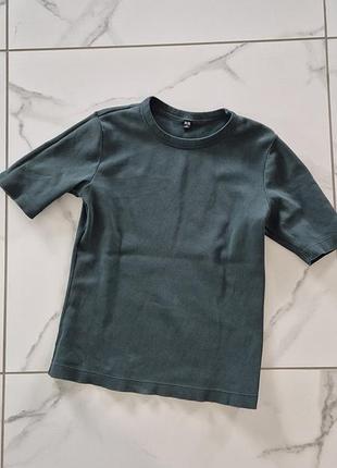 Футбодка жіноча в рубчик uniqlo