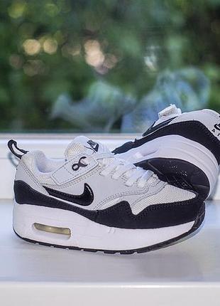 Кроссовки nike air max 1 gs kids dz3307-106 pure platinum/black 26 р. оригинал
