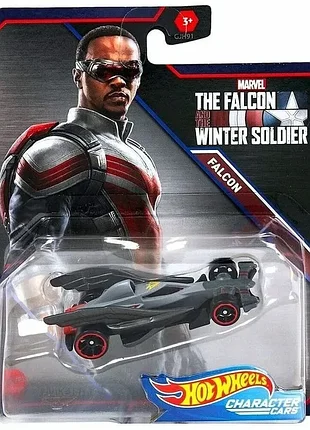 Машинка hot wheels marvel character cars falcon (the falcon and the winter soldier)