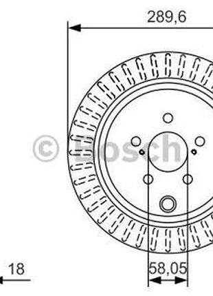 Диск тормозной задний bosch (0986479a83)