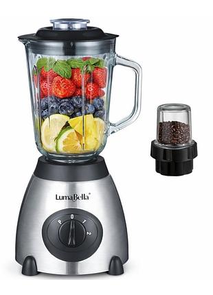 Блендер стационарный luma bella lb-53023 2в1 1.5 л 1500 вт стальной
