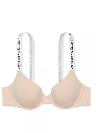 Бюстгальтер без push up victoria’s secret оригінал розмір 34с 75с бежевий, чорний