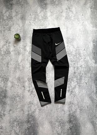 Чоловічі тайтси nike power tech men's reflective running tights