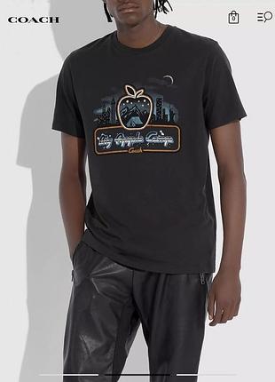 Чоловіча бавовняна футболка coach skyline big apple camp розмір xs