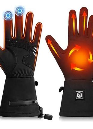 Перчатки с подогревом ziroctd heated glove liners 7,4 в, 2200 мач, размер l для мотоспорта, зимних прогулок и работы