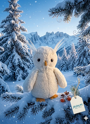 Сніжна сова jellycat